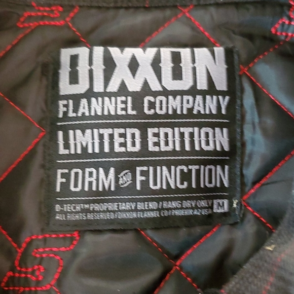 dixxon flannel snap on jacket